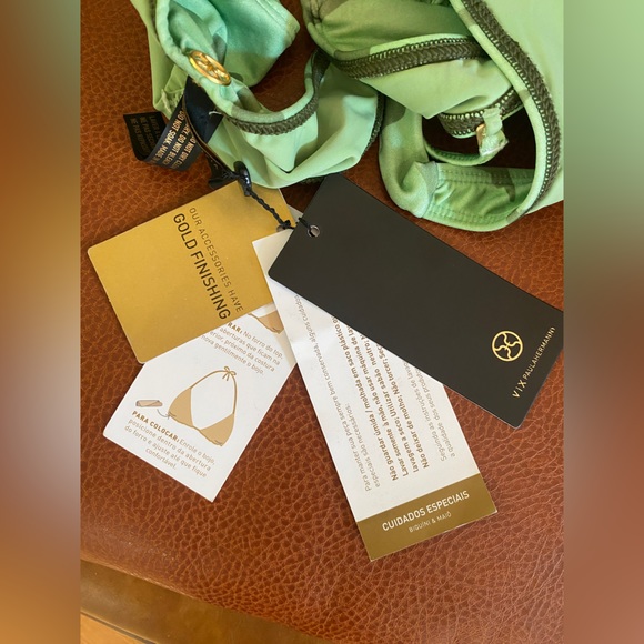 Brazilian Monokini | Green & Gold | Scrunch Butt | S - Picture 13 of 16